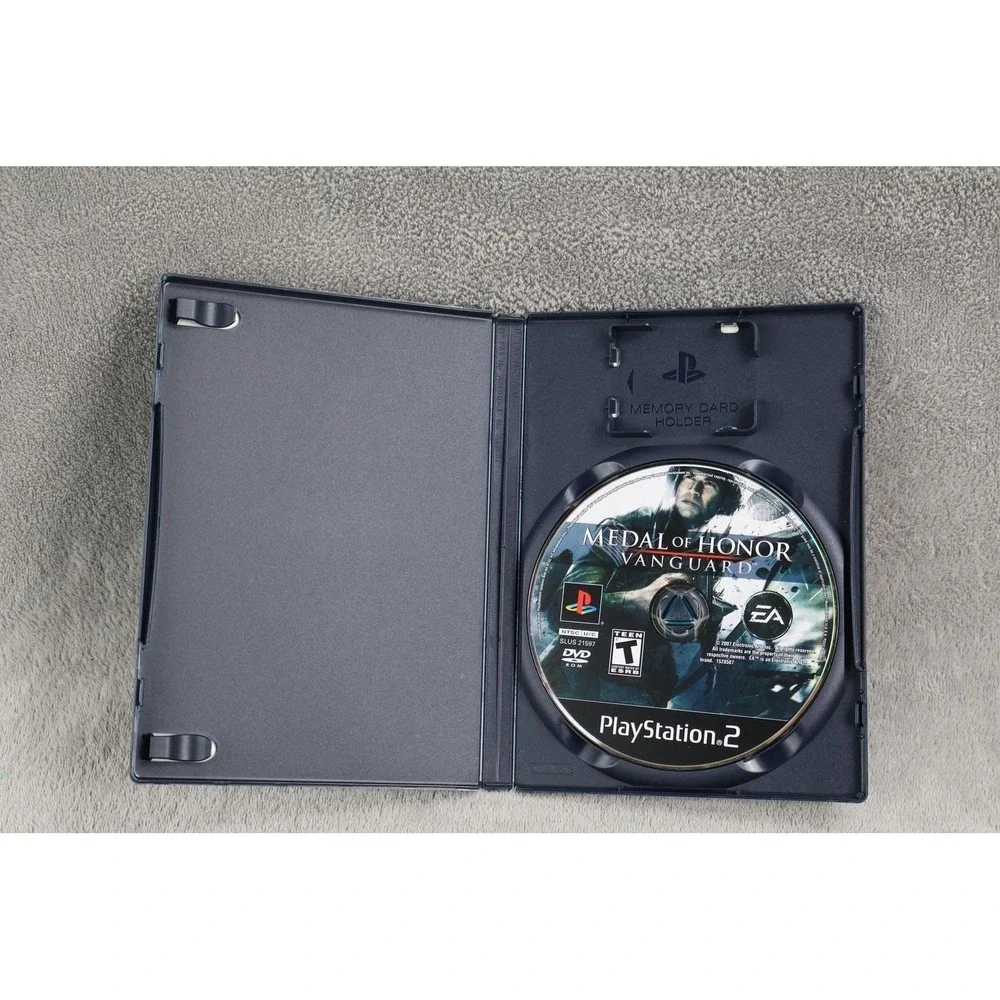Medal Of Honor Vanguard PS2 Video Game EA T-Teen NTSC-U/C Shooter War 2007